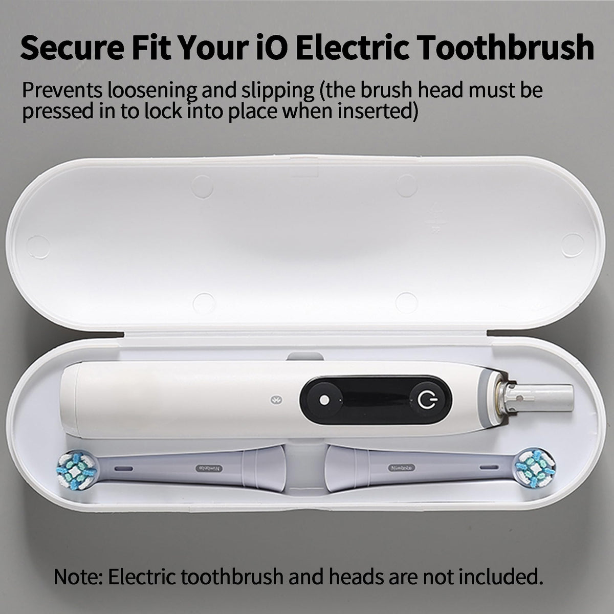 2 Pack Plastic Electric Toothbrush Travel Case E214