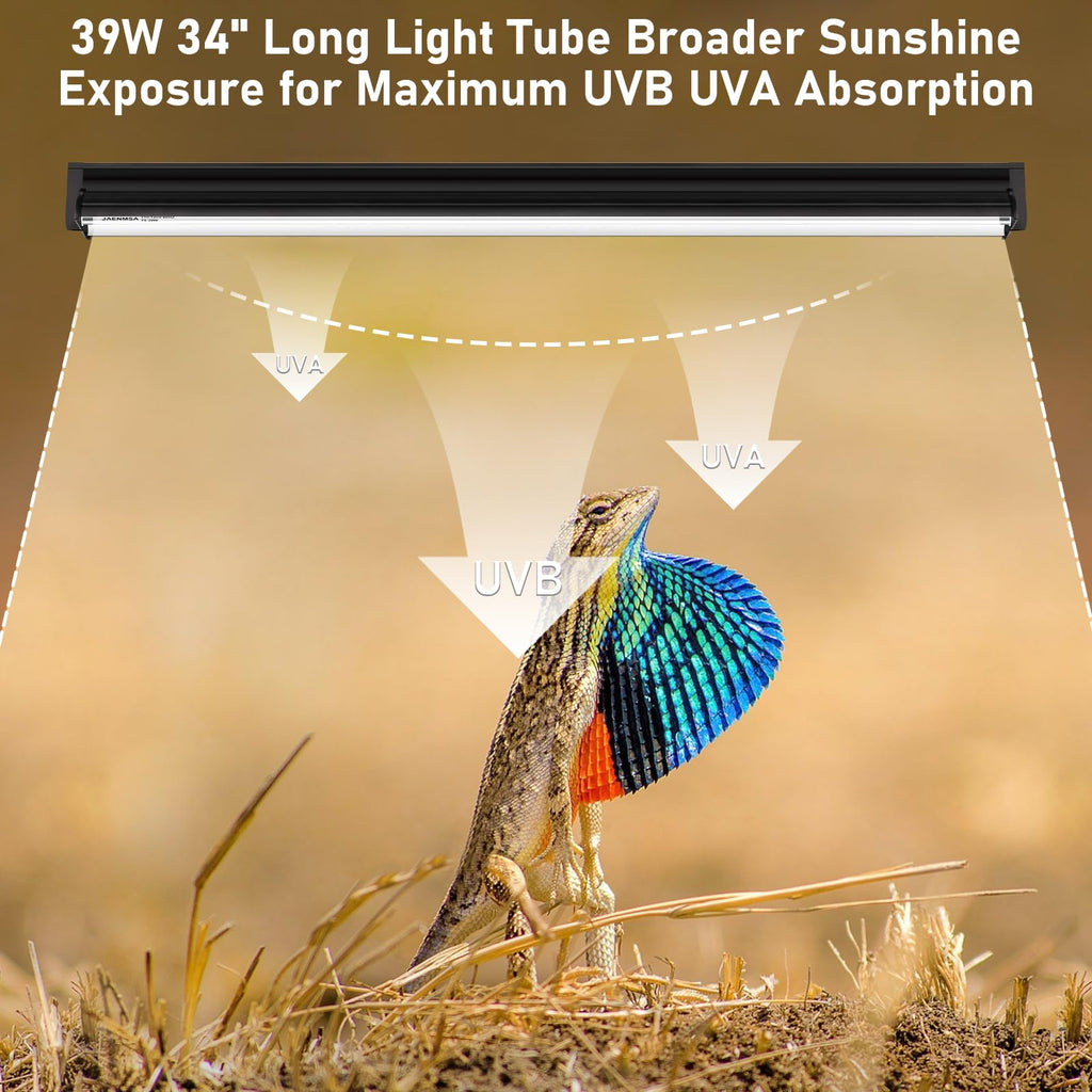 39W UVA UVB Reptile Light Fixture 34 Inch X9508