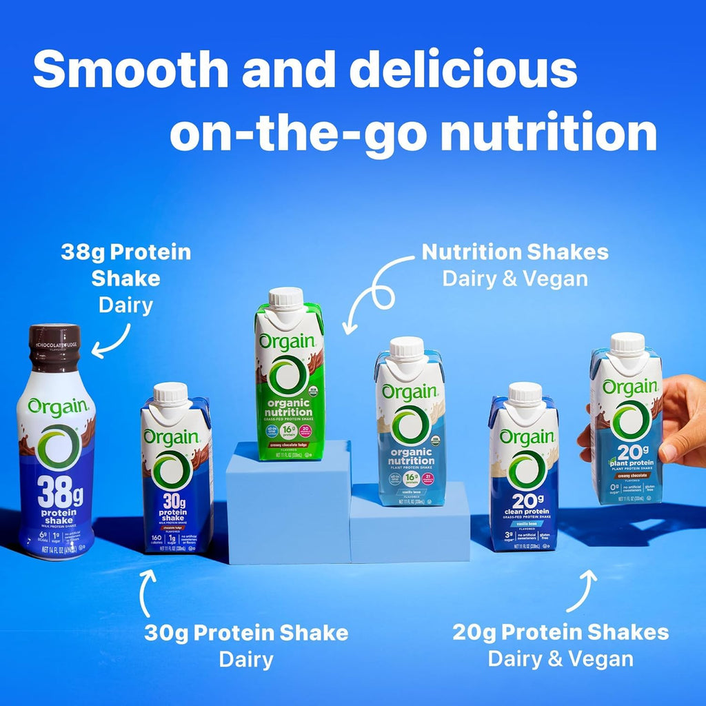30g High Protein Shake Chocolate Fudge & Vanilla Bean 11 Fl Oz 2 Pack of 12 J38092