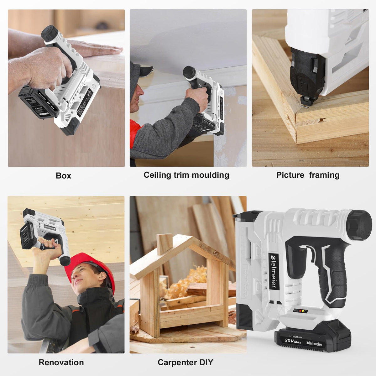 18 Gauge 2 In 1 Cordless Brad Nailer Stapler V482258