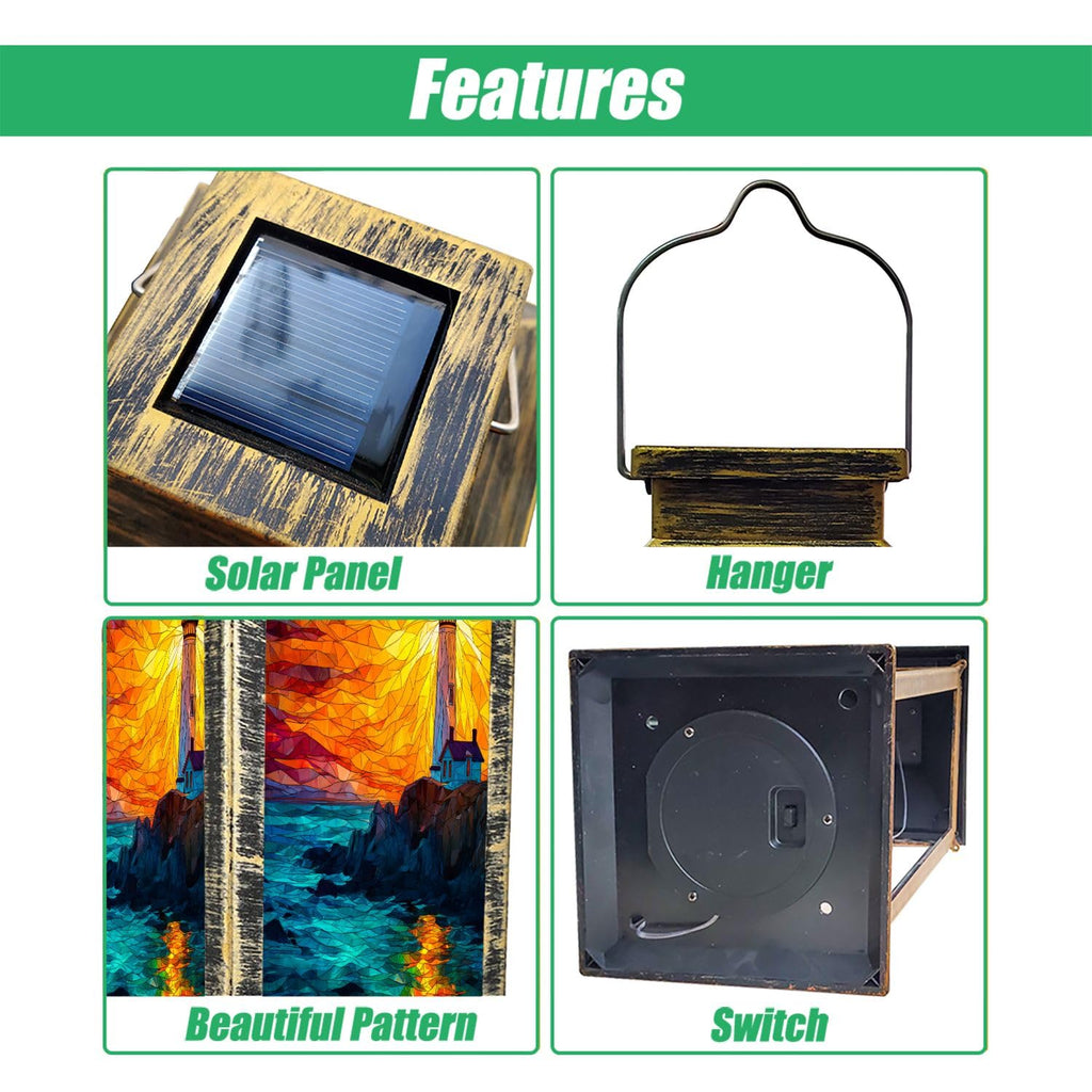 Solar Powered Waterproof Hanging Lantern C50079