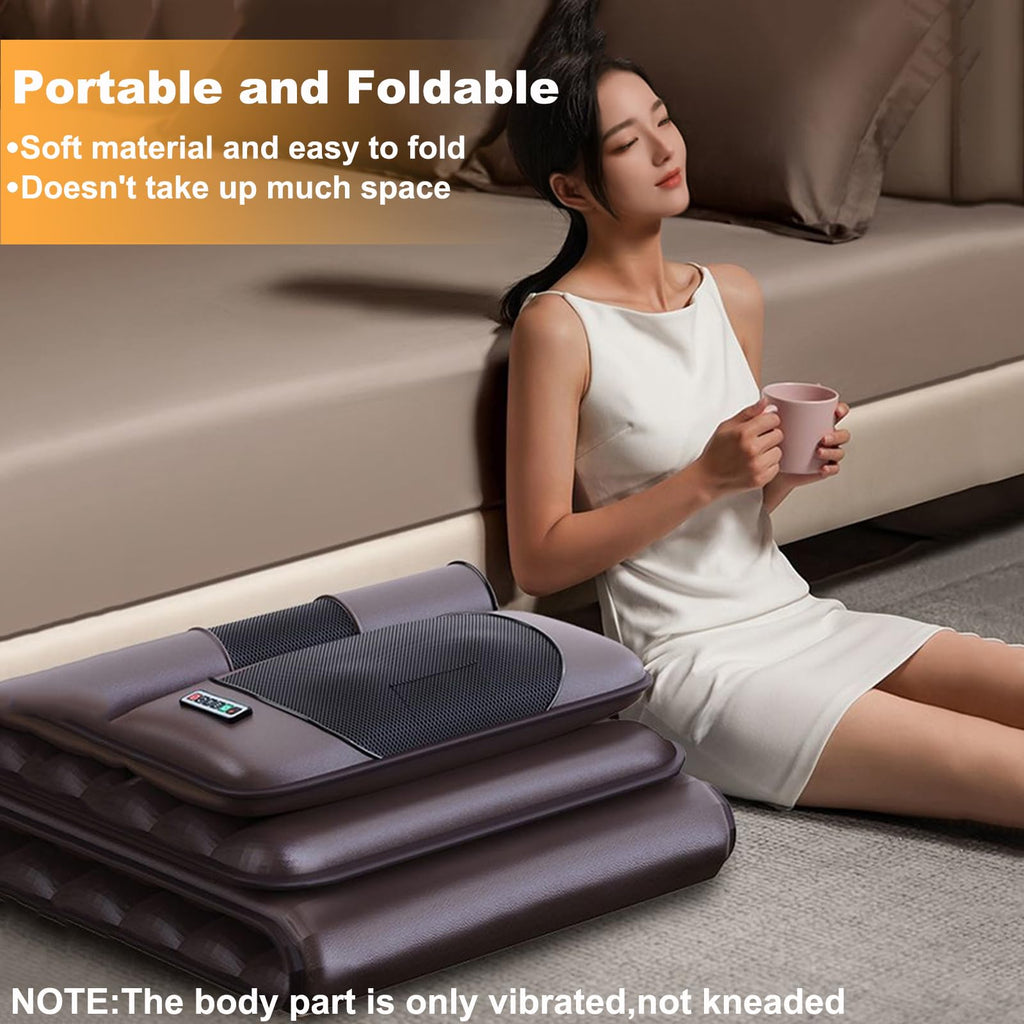 Vibration Massage Mat with Neck Headrest and Leg Foot Massagers S835562