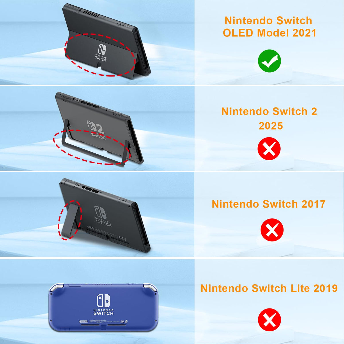 Kid-Friendly Case for Nintendo Switch OLED Model L9130