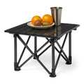 Folding Camping Table Alloy Steel Aluminum Small Black S83396