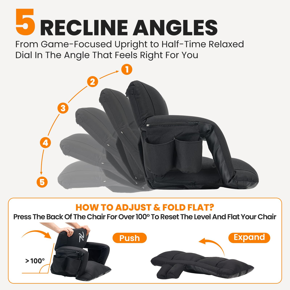 Extra Wide Padded Stadium Seats with Back Support A263
