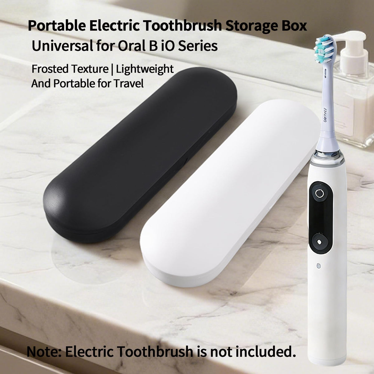 2 Pack Plastic Electric Toothbrush Travel Case E214