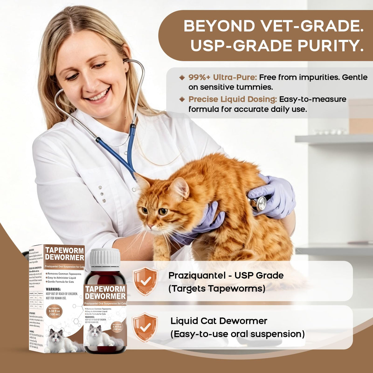 Liquid Cat Tapeworm Dewormer O91109