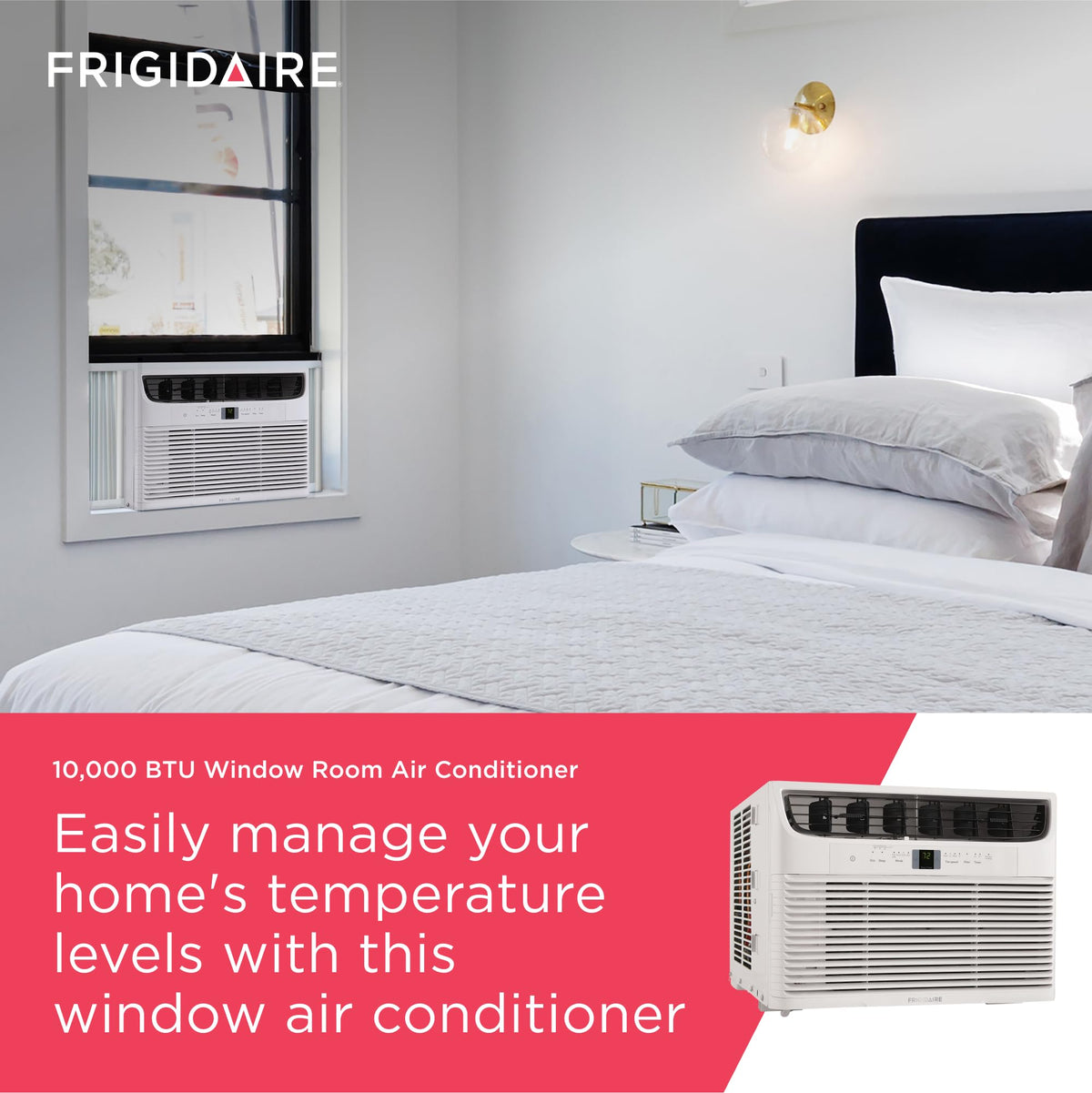 10,000 BTU White Window Air Conditioner D516570