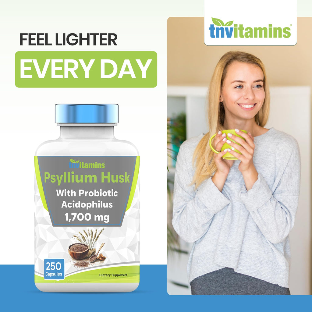 Psyllium Husk Capsules 1700 MG 250 Capsules V701946