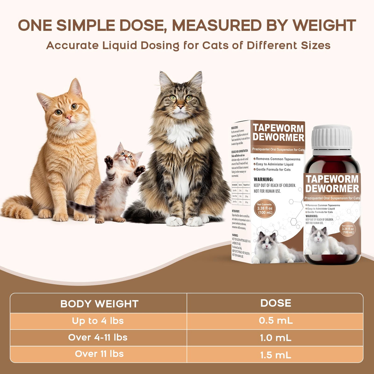 Liquid Cat Tapeworm Dewormer O91109