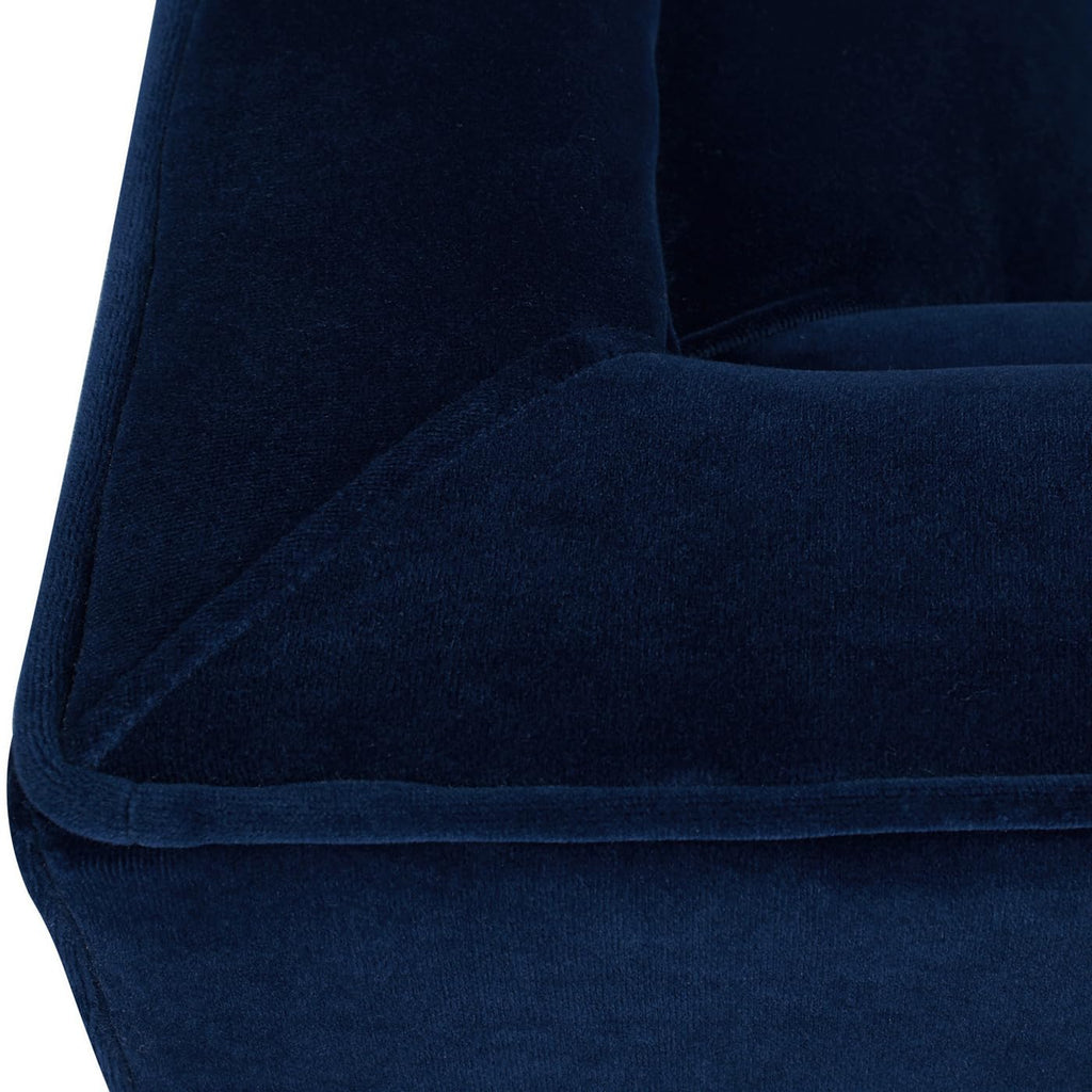Navy Blue Velvet Tufted Sofa M179844