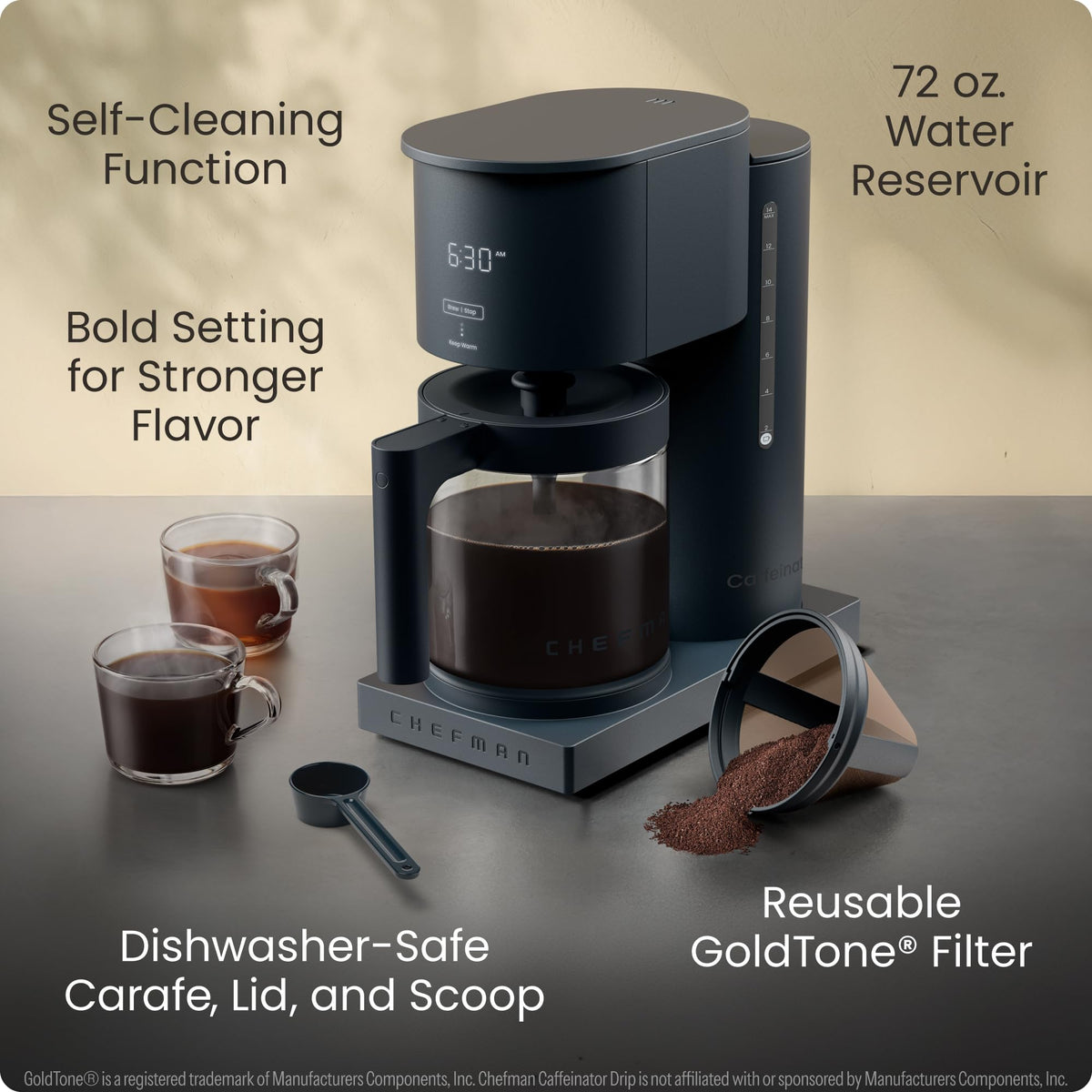 14-Cup Programmable Drip Coffee Maker with Glass Carafe R98269