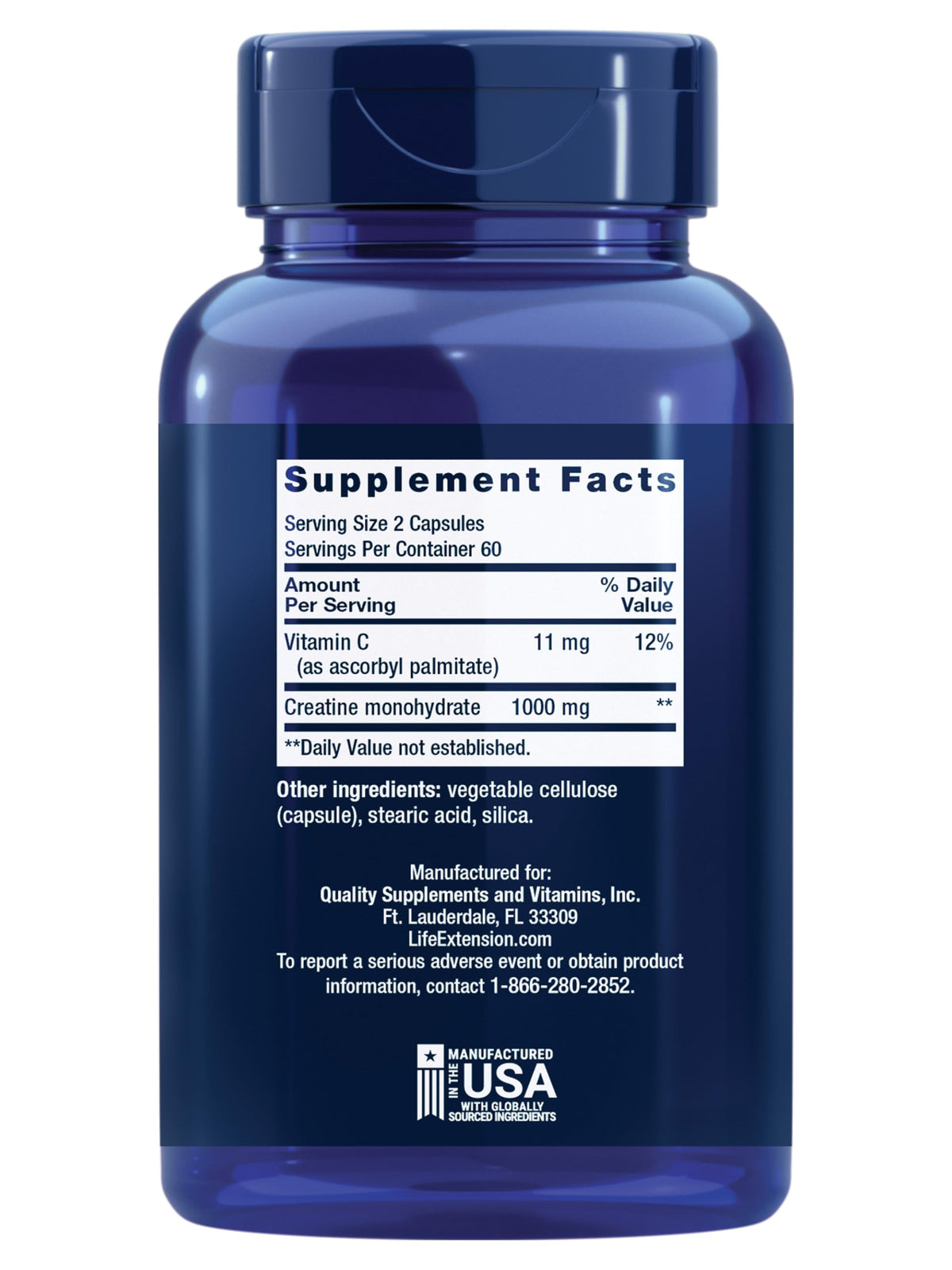 Creatine Monohydrate 120 Capsules K88425