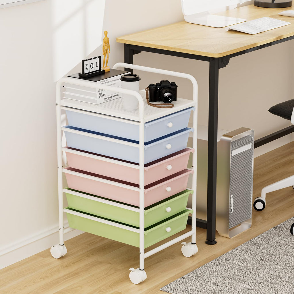 6-Tier Rolling Utility Cart with 6 Drawers K129212