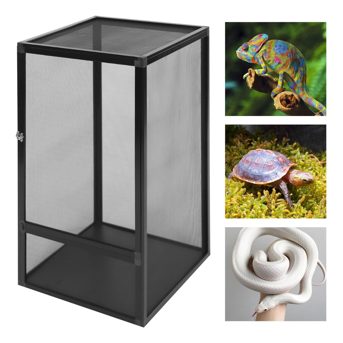 Reptile Mesh Cage Screen Terrarium Enclosure V7334