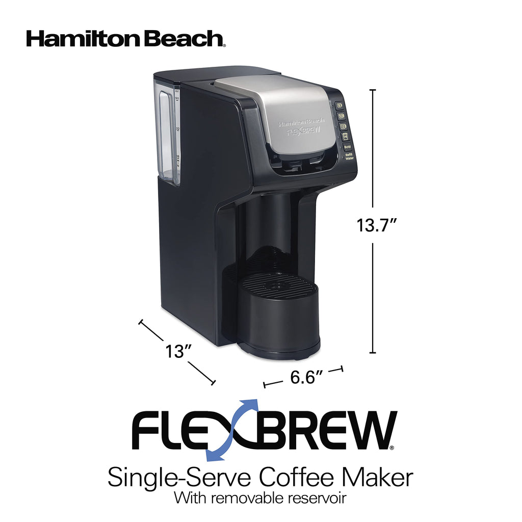 Single-Serve Coffee Maker with Removable Reservoir, Black E954253