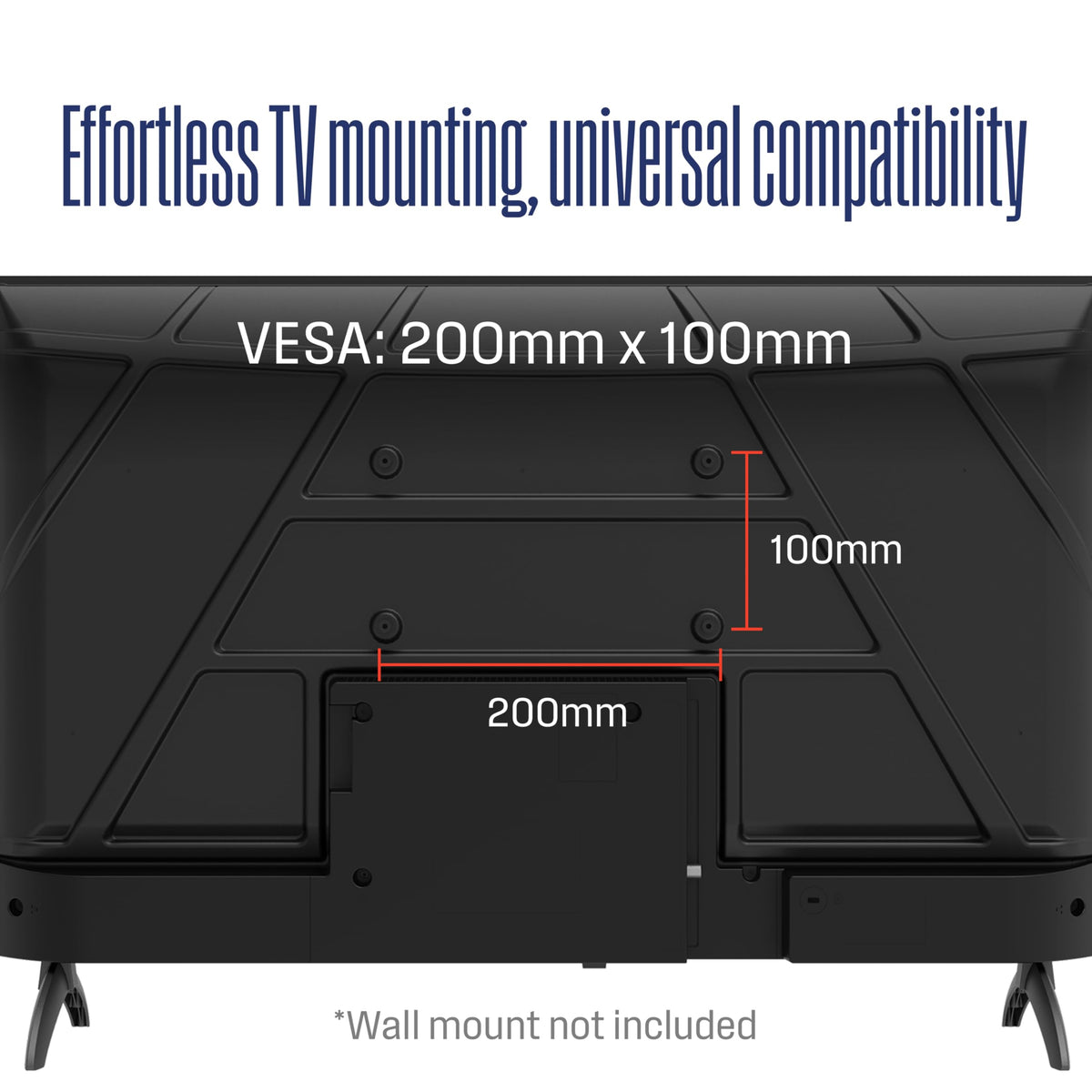 32 Inch HD Smart TV with Wi-Fi and Bluetooth Y60052