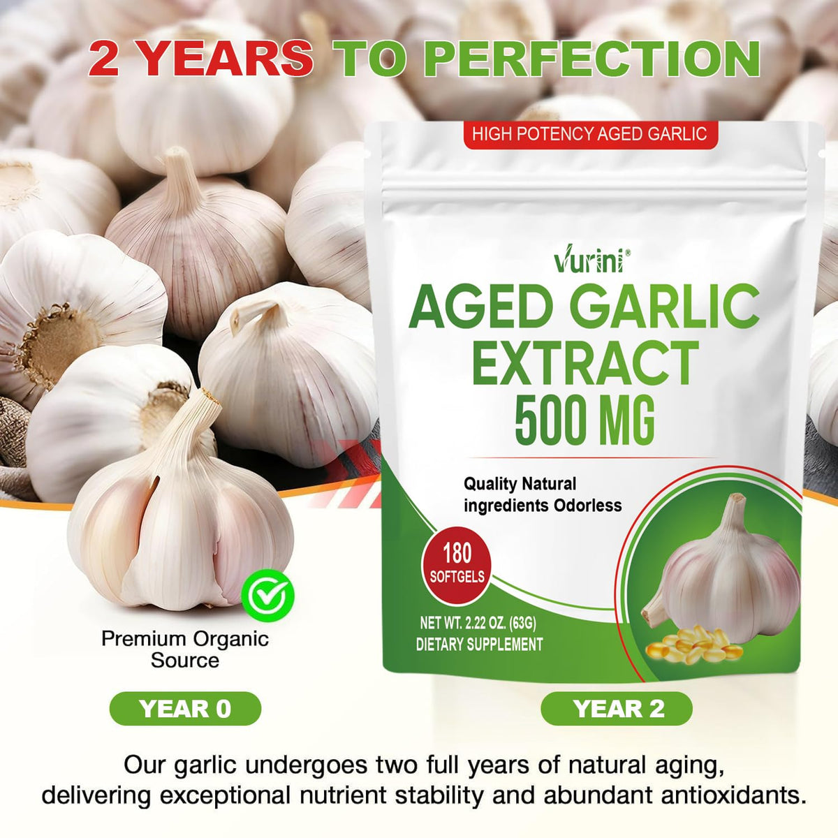 Aged Garlic Extract Capsules, 300 Softgels I729788