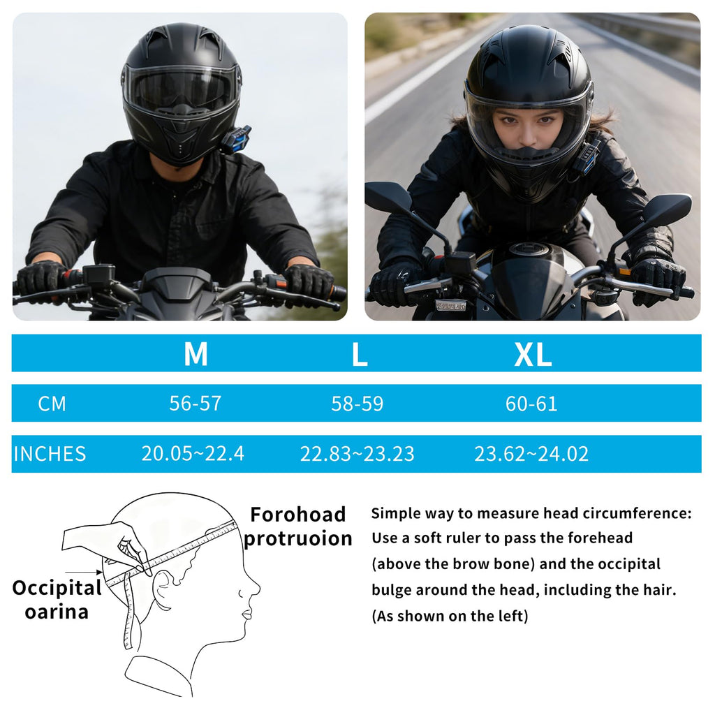 DOT Certified Flip-Up Dual Visor Bluetooth Modular Motorcycle Helmet K245