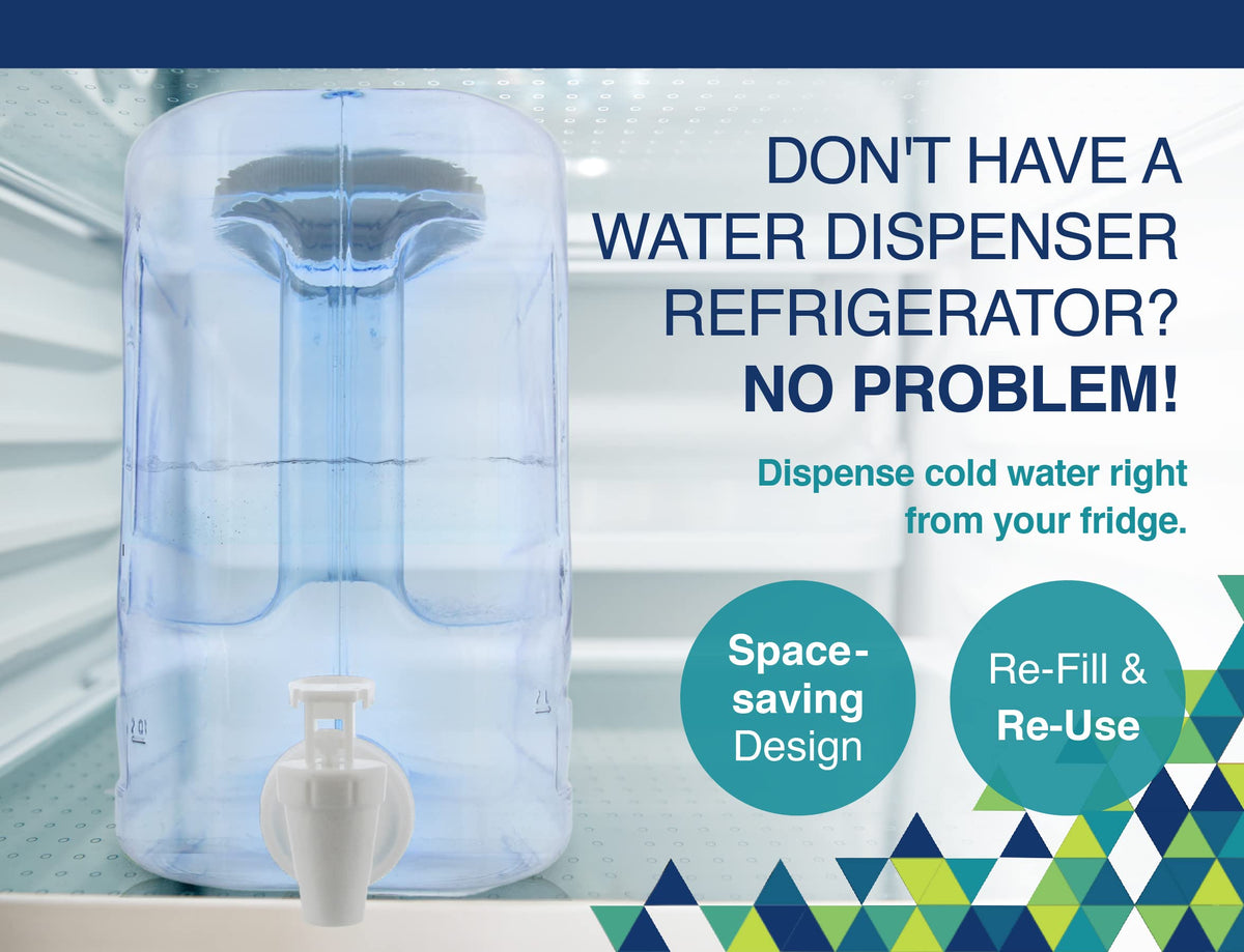 2.5 Gallon Clear Plastic Beverage Dispenser with Spigot E901100