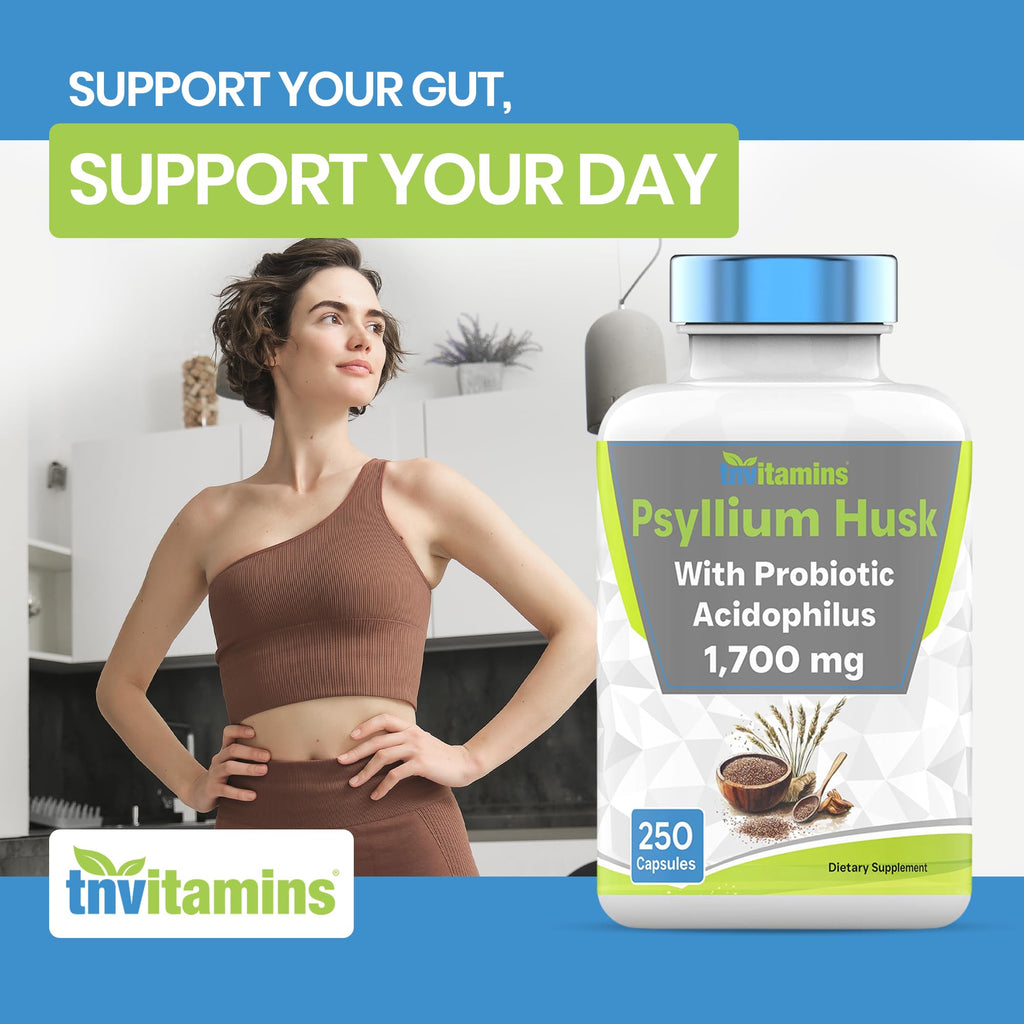 Psyllium Husk Capsules 1700 MG 250 Capsules V701946