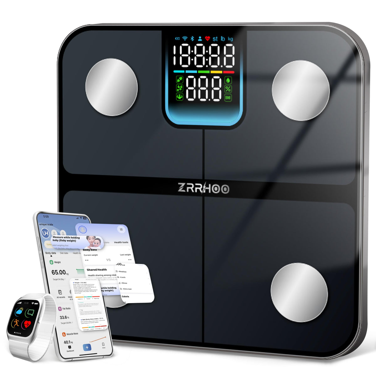 25 Body Composition Bluetooth Digital Weight Scale E1350