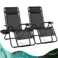 Zero Gravity Lounge Chairs Set of 2 Gray K334130