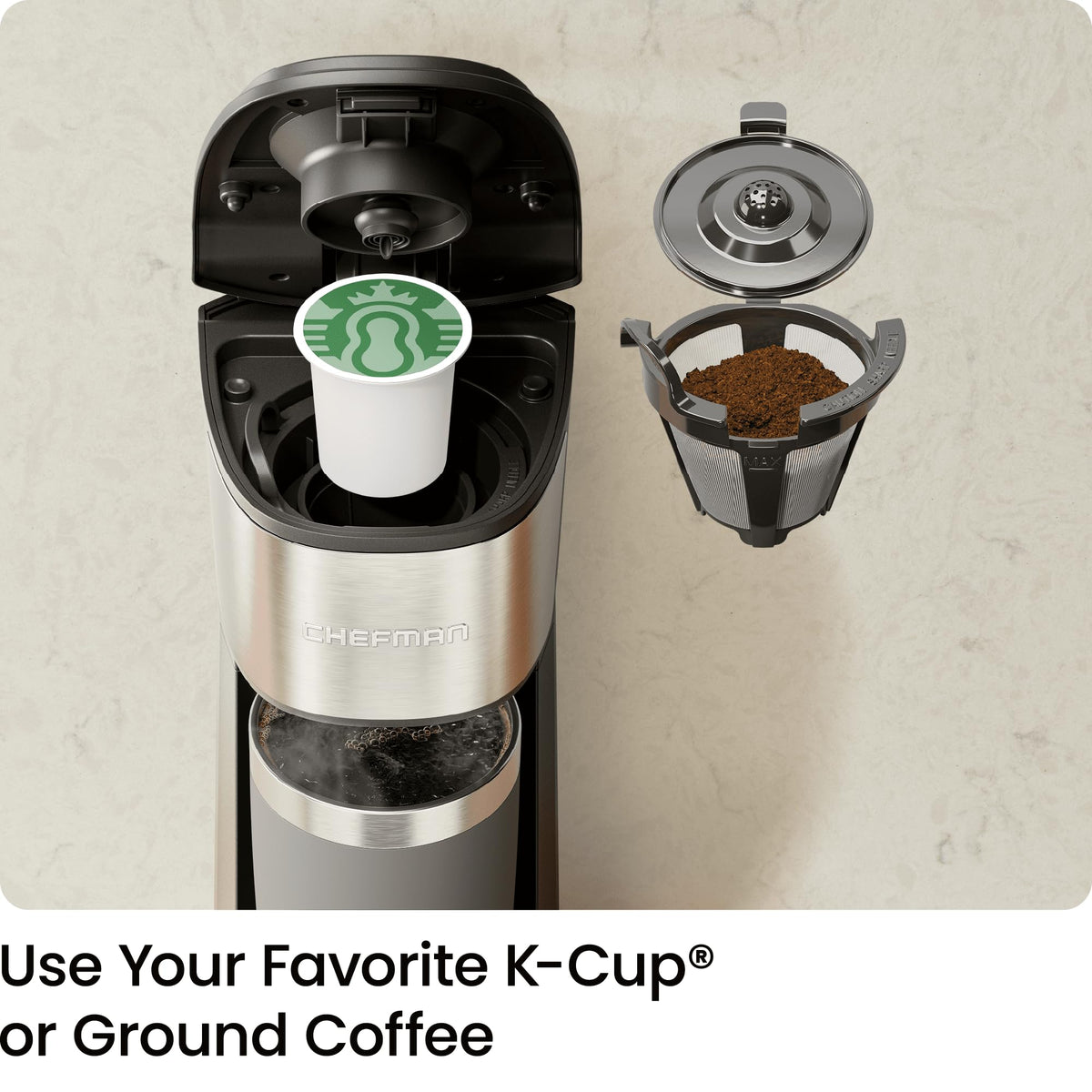 Single Serve Coffee Maker with 40oz Water Reservoir O57956