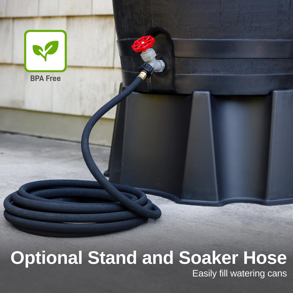 50-Gallon Recycled Plastic Rain Barrel E30306