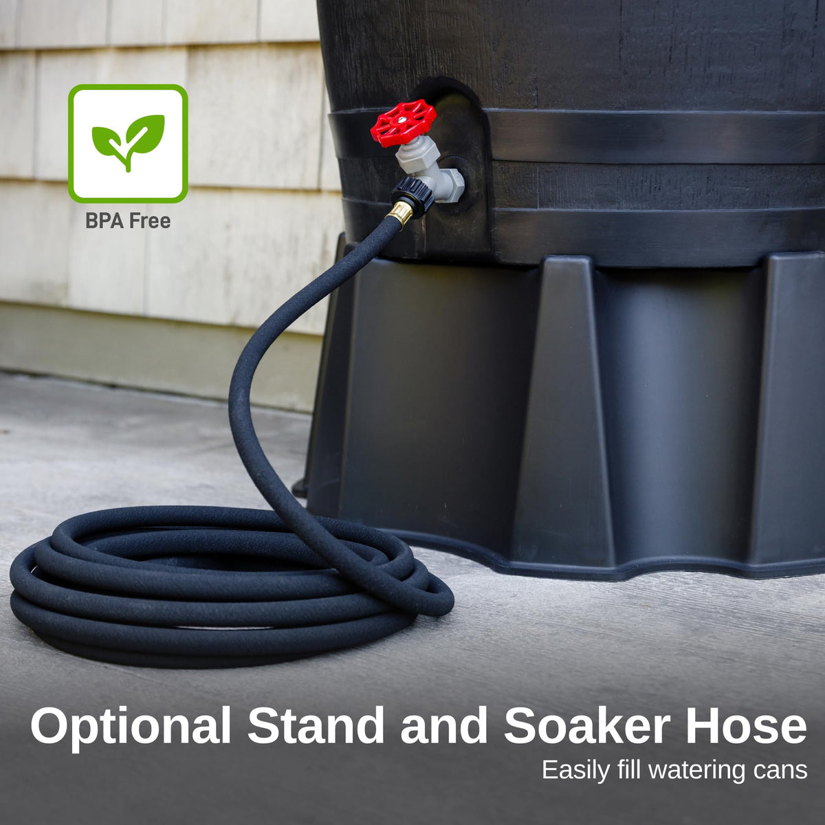 50-Gallon Recycled Plastic Rain Barrel E30306