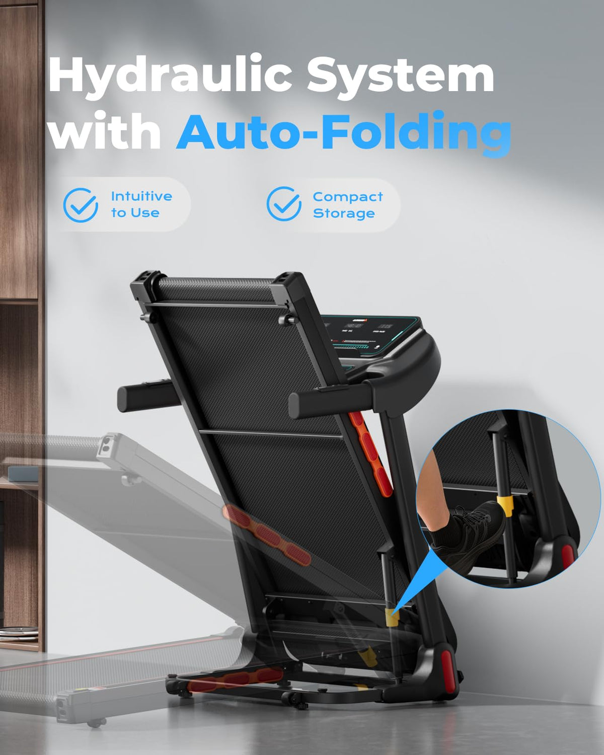 Treadmill with 15% Auto Incline H509