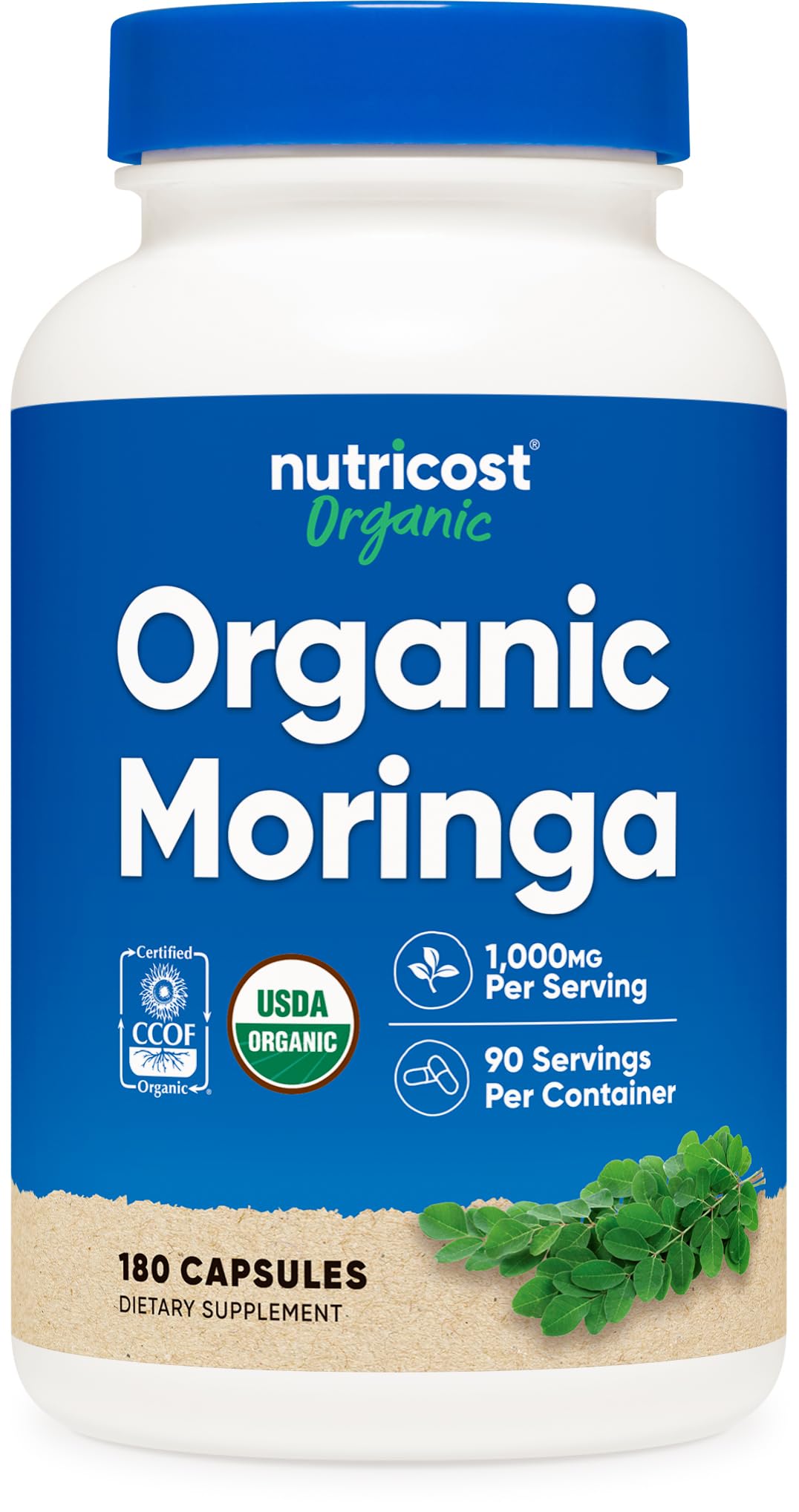 Moringa Capsules 500mg 180 Capsules Gluten Free D888939