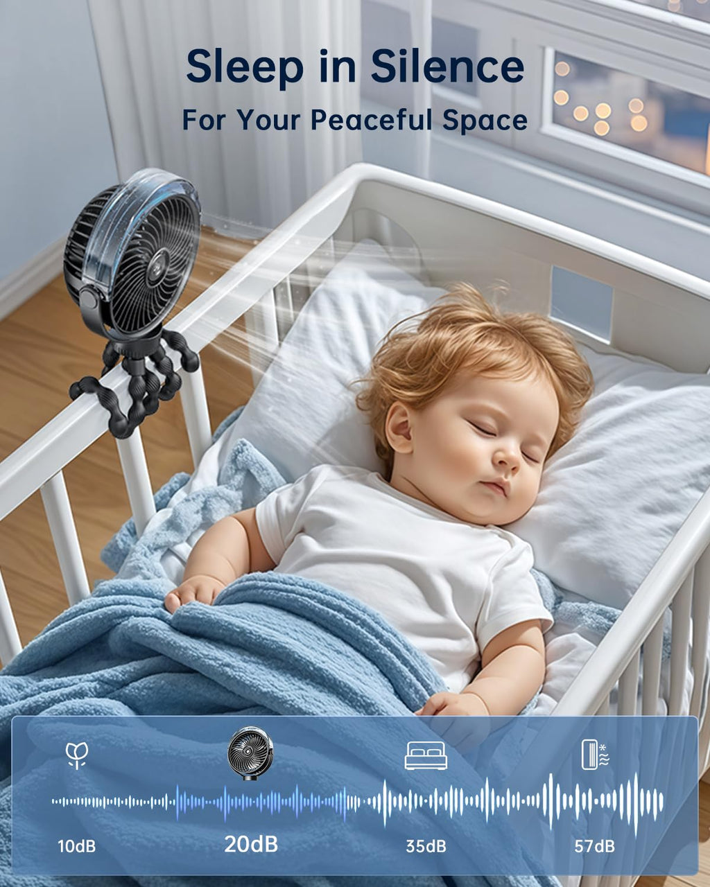 Portable Misting Stroller Fan W736