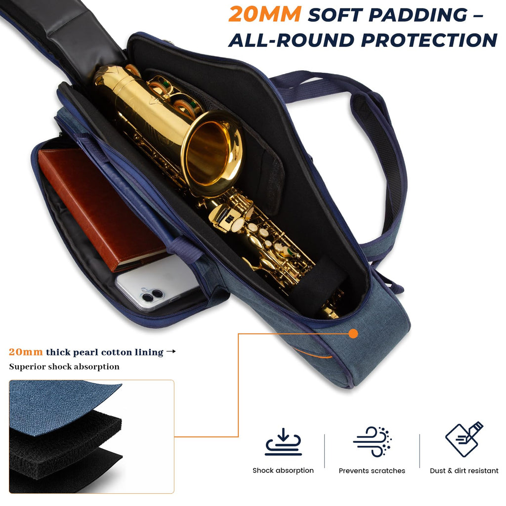 Blue Padded Alto Saxophone Case Z26497