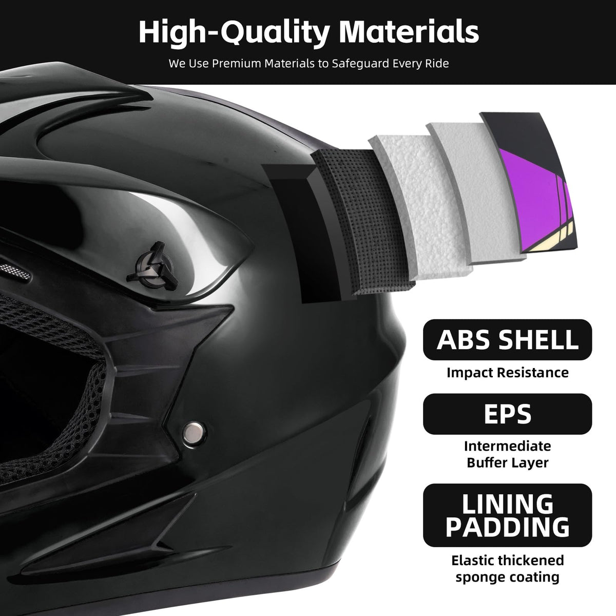 Youth Dirt Bike Helmet E822