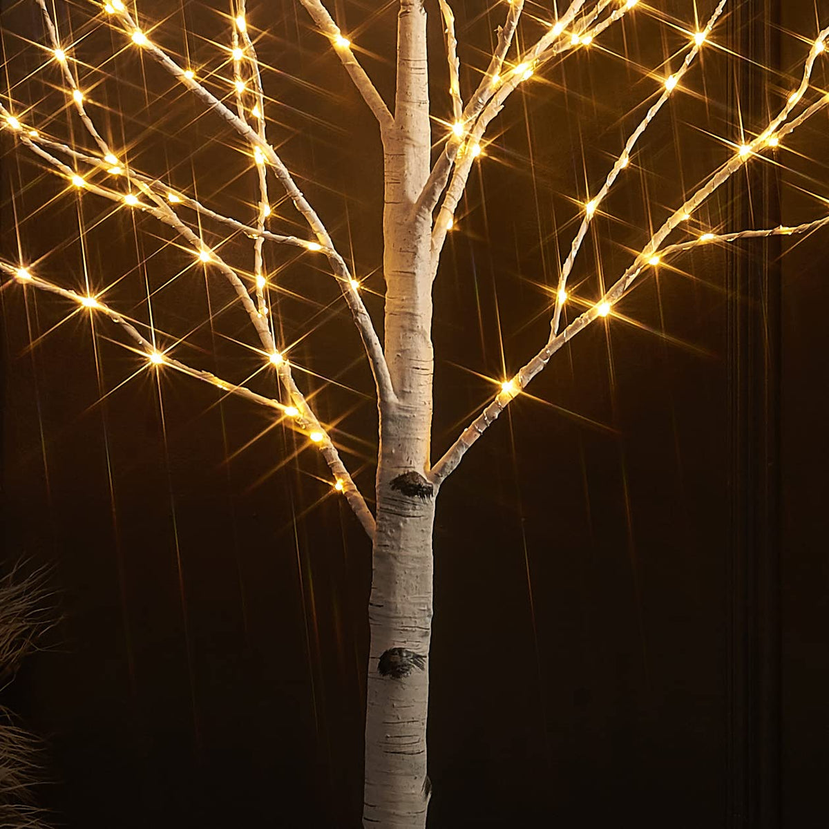 4FT Lighted Twig Birch Tree with 200 LED Lights E891