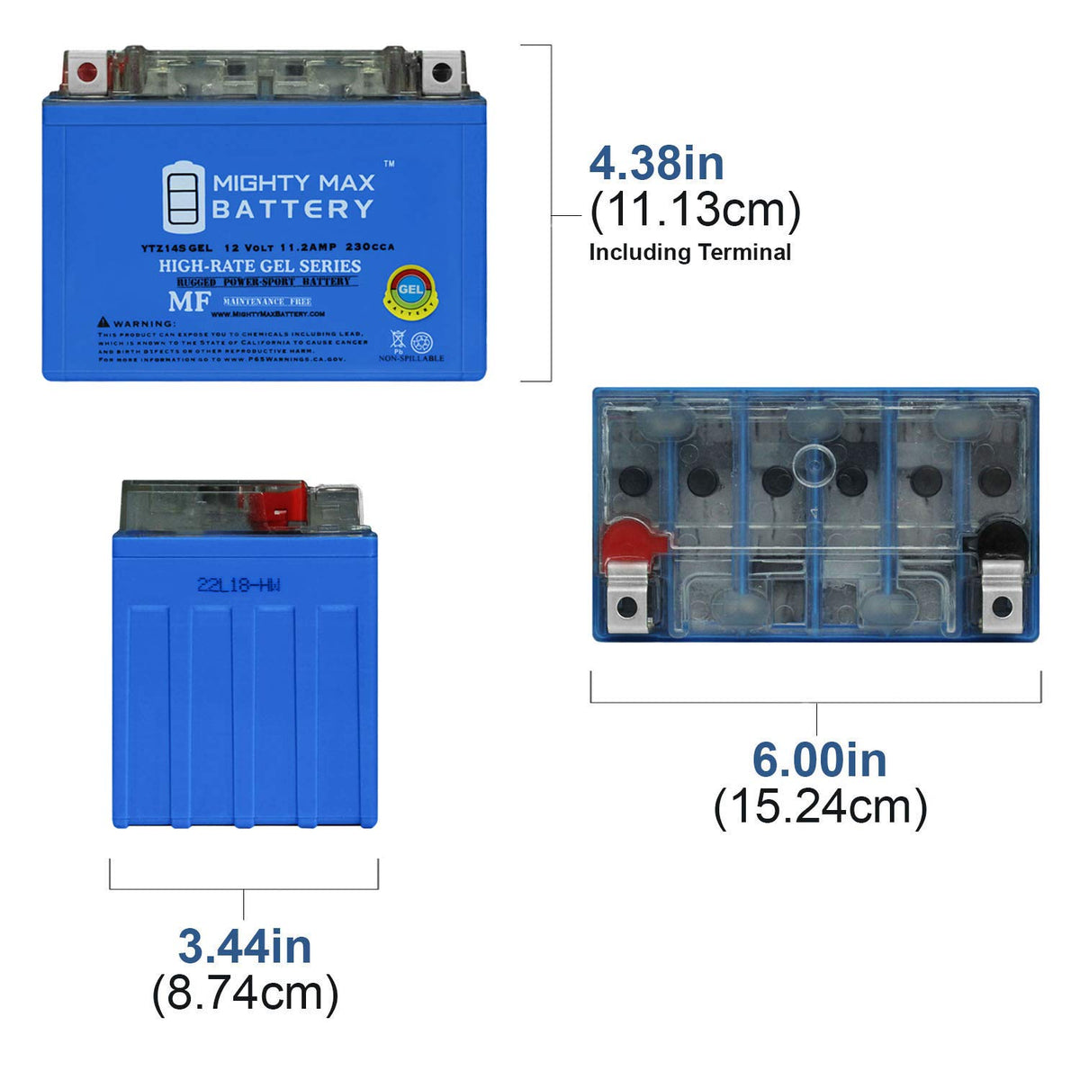 12V 11.2Ah Gel Battery F65188