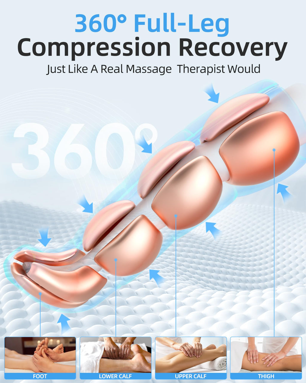 Air Leg Massager with Compression Boots Q45286