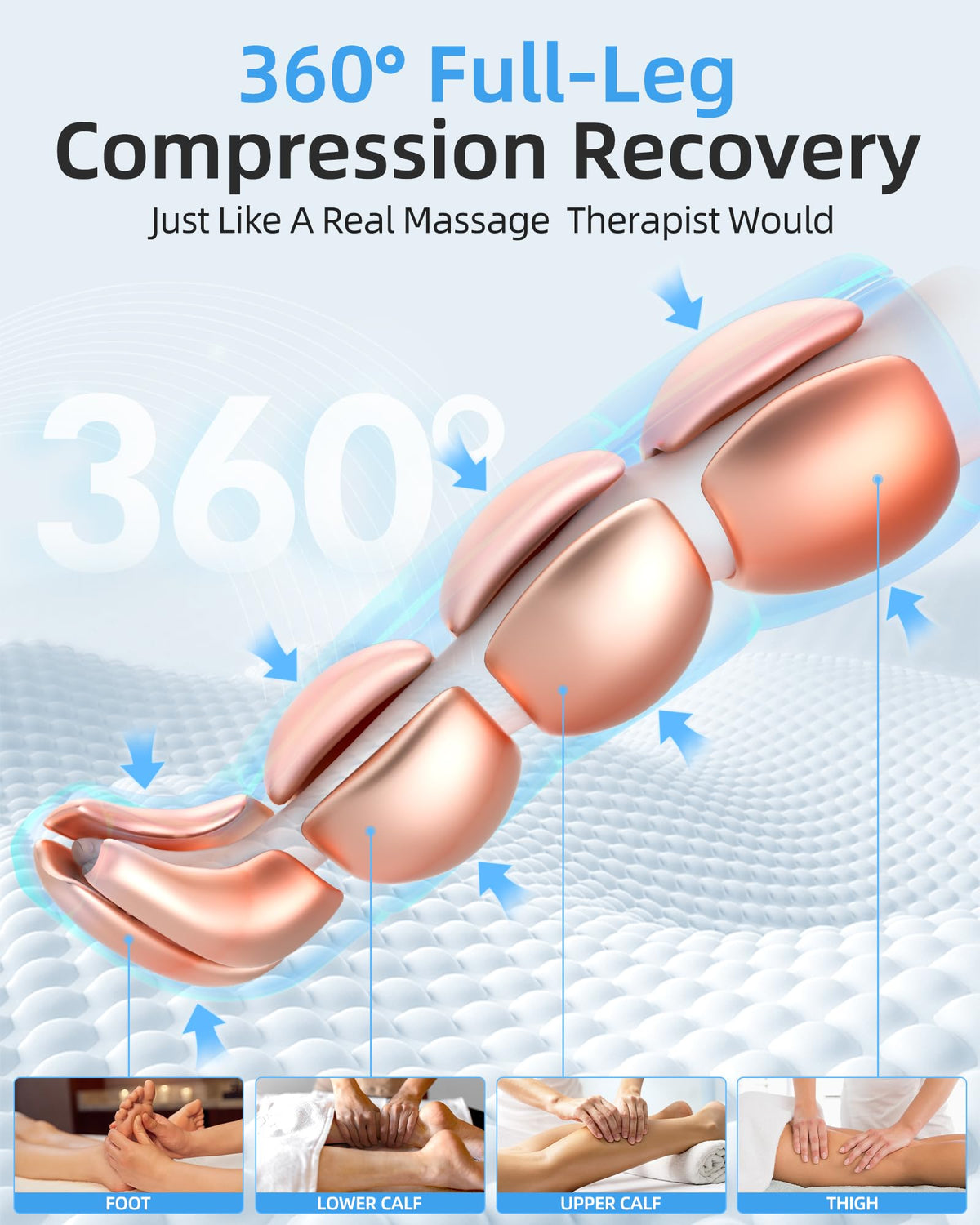 Air Leg Massager with Compression Boots Q45286