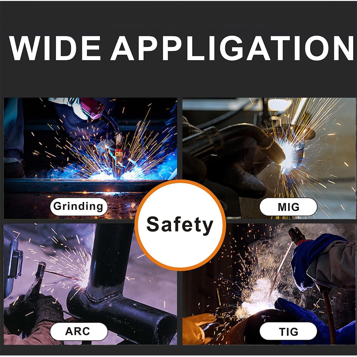 Auto Darkening Welding Glasses with Gloves and PC Lens X86908
