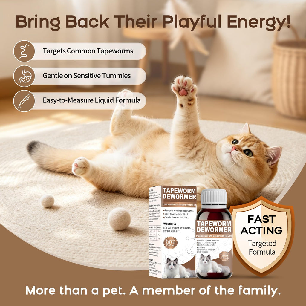 Liquid Cat Tapeworm Dewormer O91109