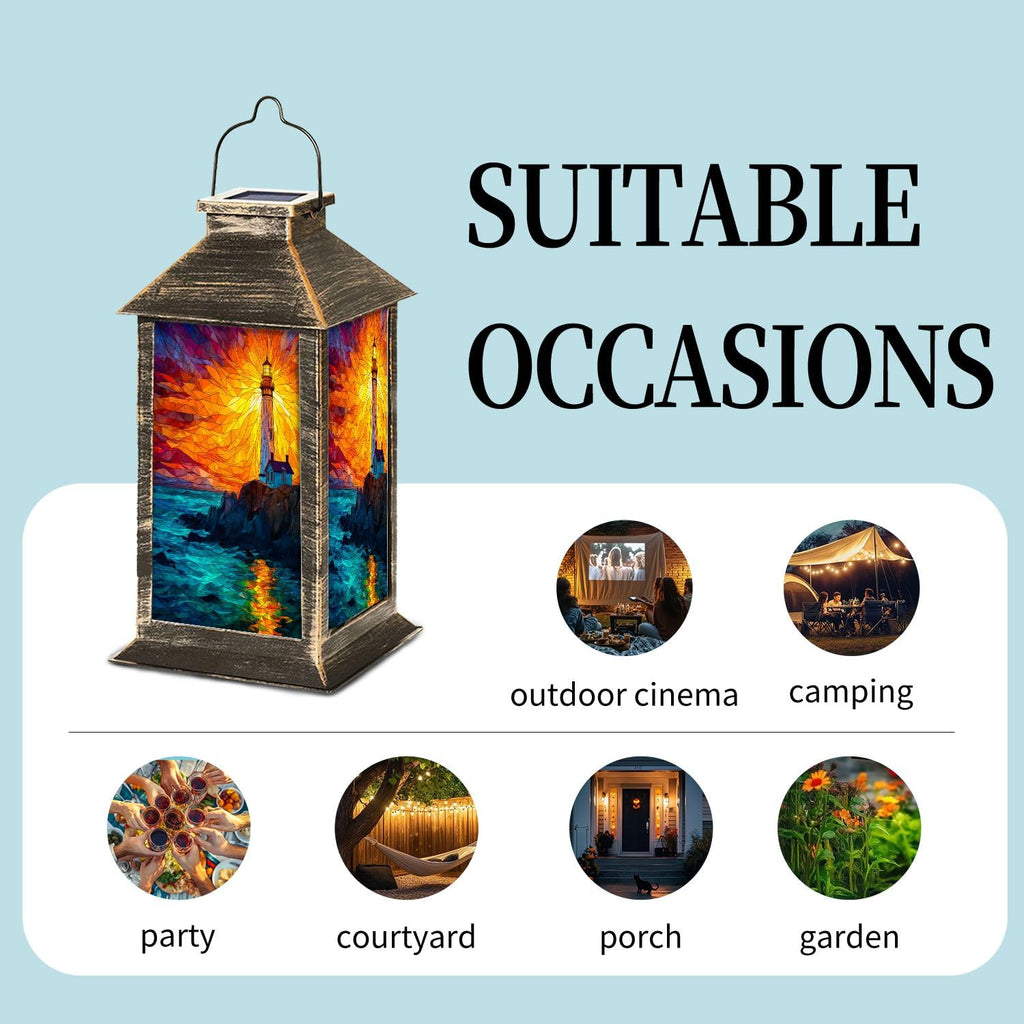 Solar Powered Waterproof Hanging Lantern C50079