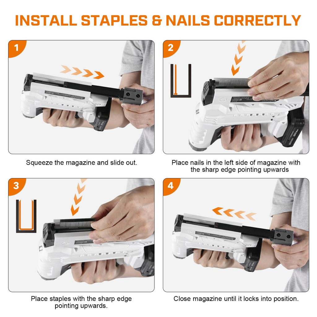 18 Gauge 2 In 1 Cordless Brad Nailer Stapler V482258