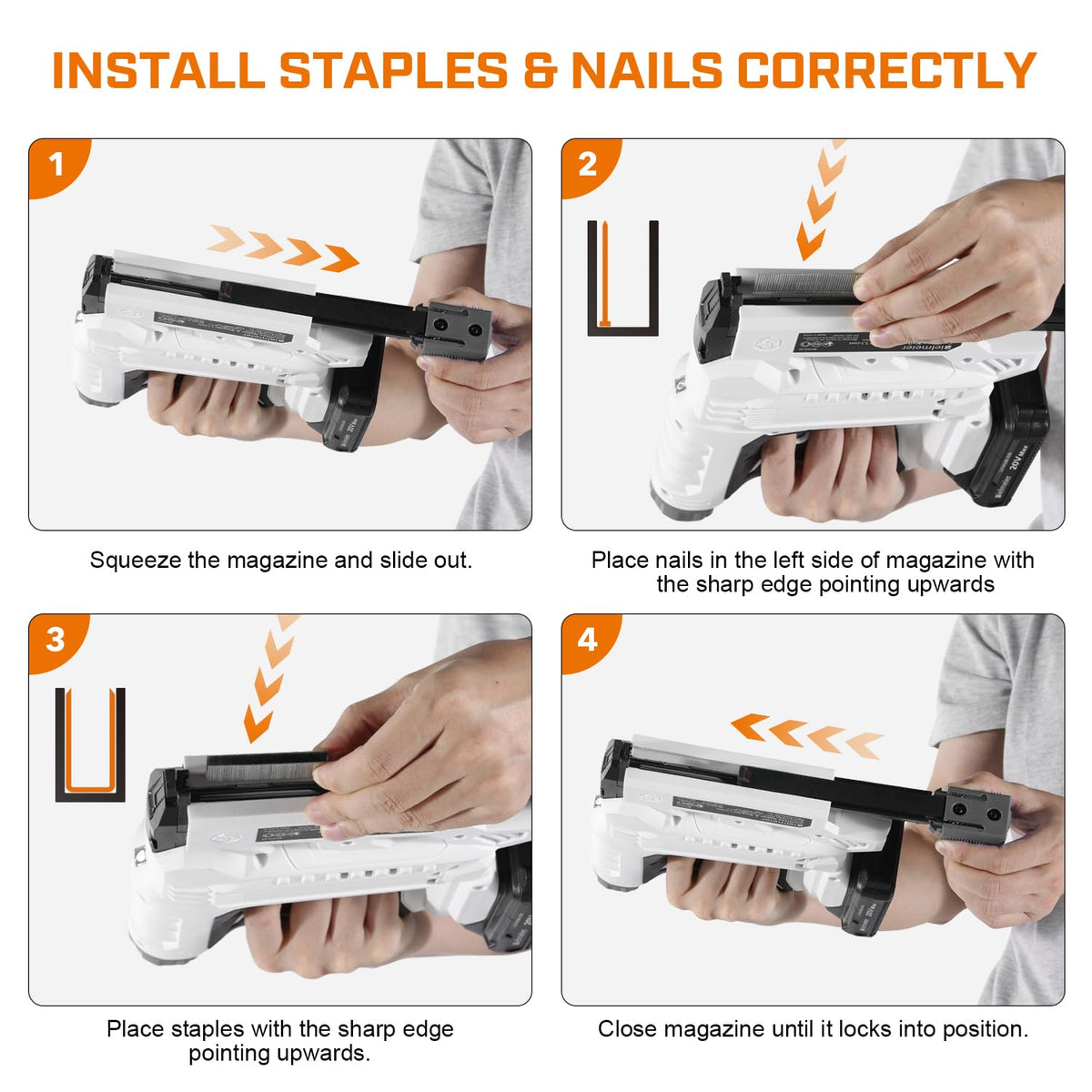 18 Gauge 2 In 1 Cordless Brad Nailer Stapler V482258