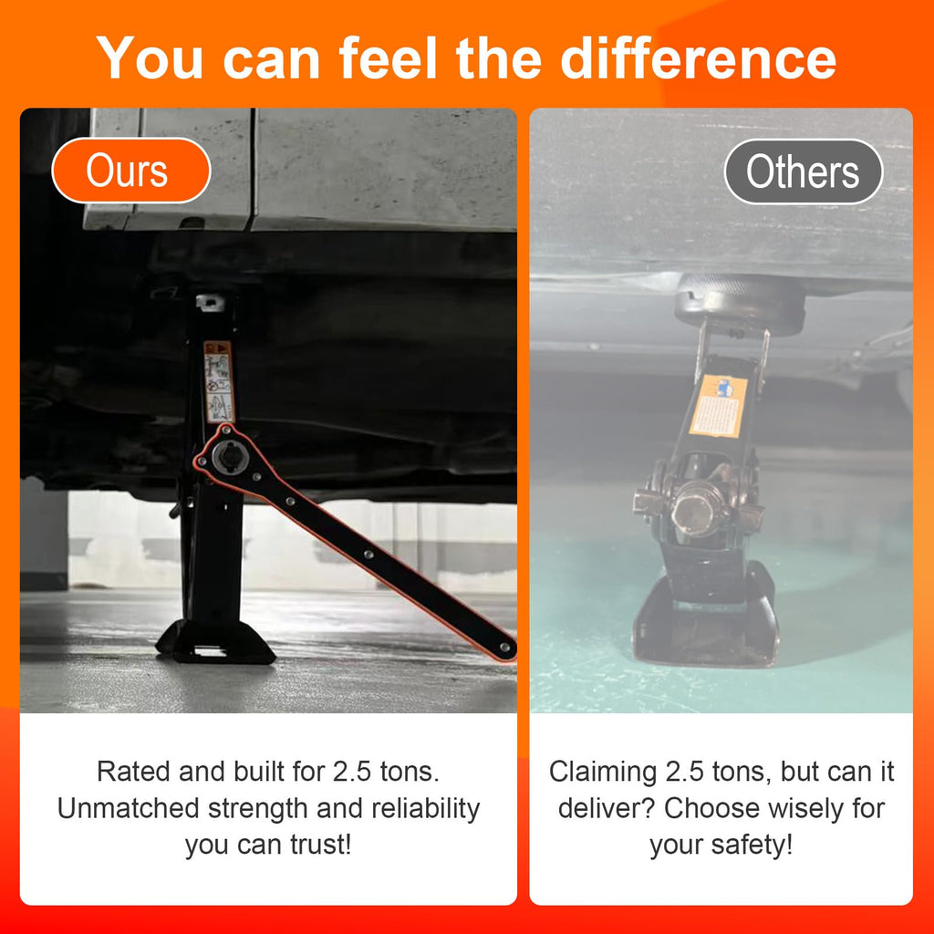2.5 Ton Scissor Jack with Jack Pads & Tire Repair Kit H143