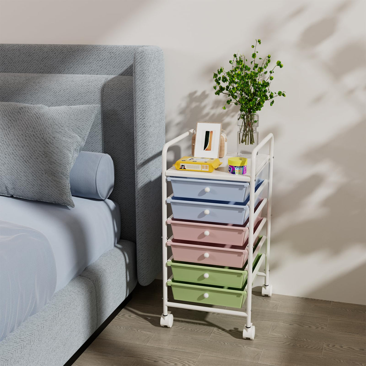 6-Tier Rolling Utility Cart with 6 Drawers K129212