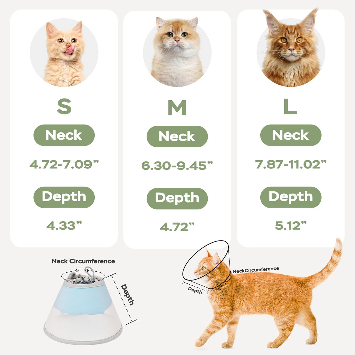 Soft Waterproof Mesh Cat Recovery Cone Collar K71953