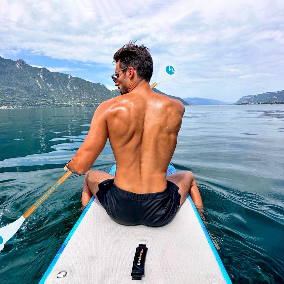 Adjustable 4-Piece Floating Aluminum SUP Paddle J1630