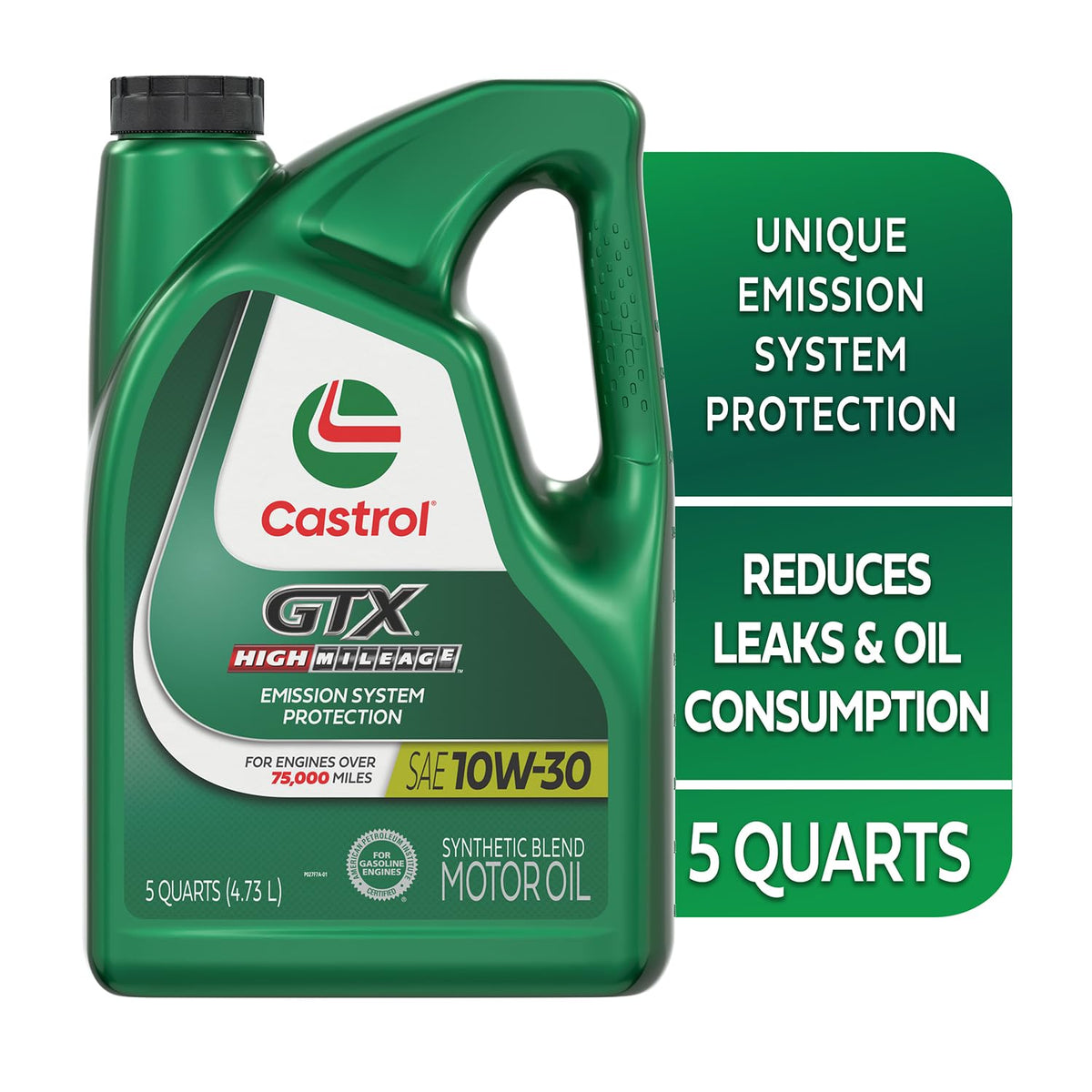 10W-30 Synthetic Blend Motor Oil, 5 Quarts M86327