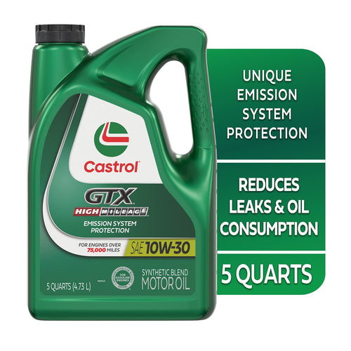 10W-30 Synthetic Blend Motor Oil, 5 Quarts M86327